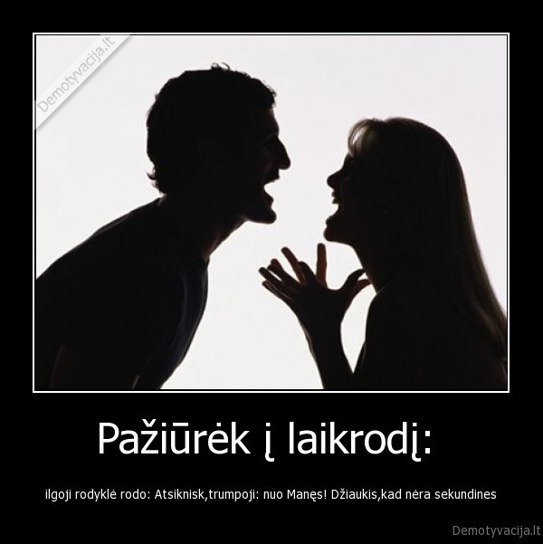 Pažiūrėk į laikrodį: 