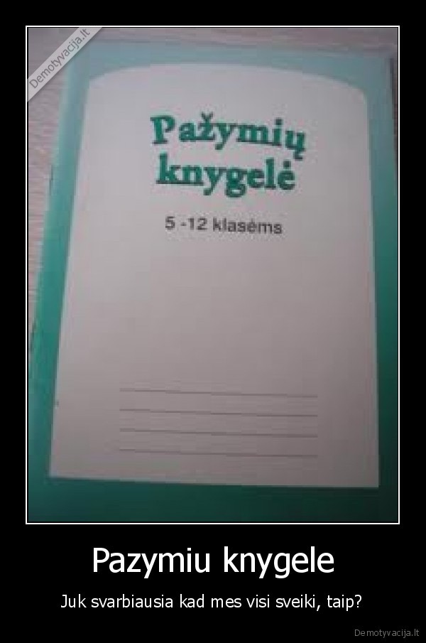 Pazymiu knygele