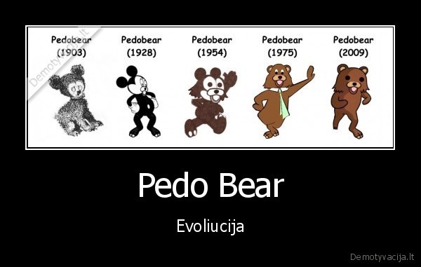 pedo, bear,filmukai,multikai,personazai