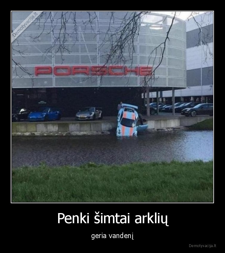 penki, simtai,arkliu,porsche