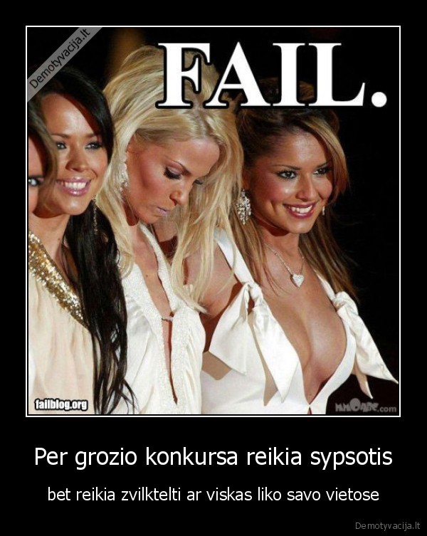 Per grozio konkursa reikia sypsotis