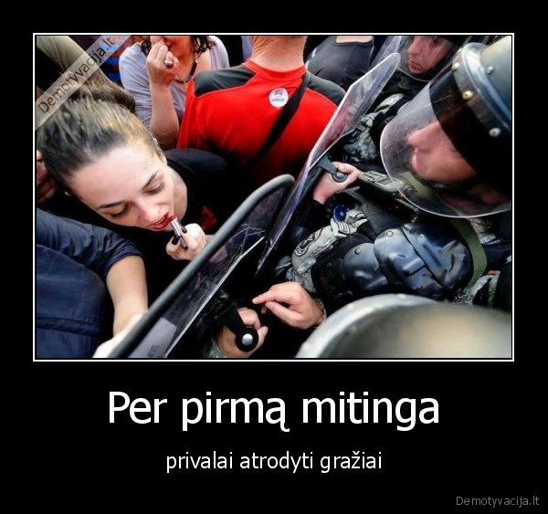 mitingas,mergina,dazytis