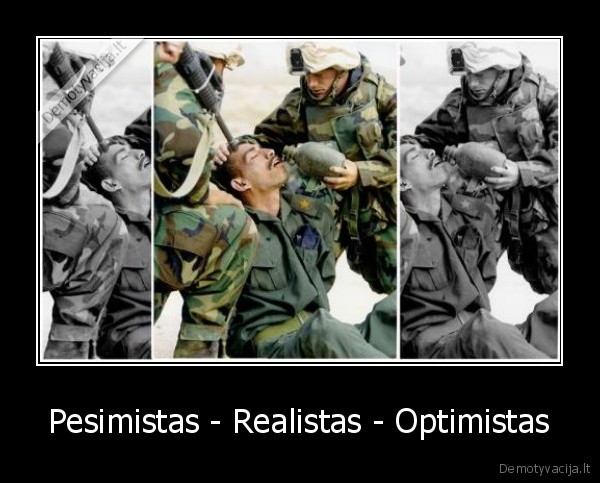 Pesimistas - Realistas - Optimistas