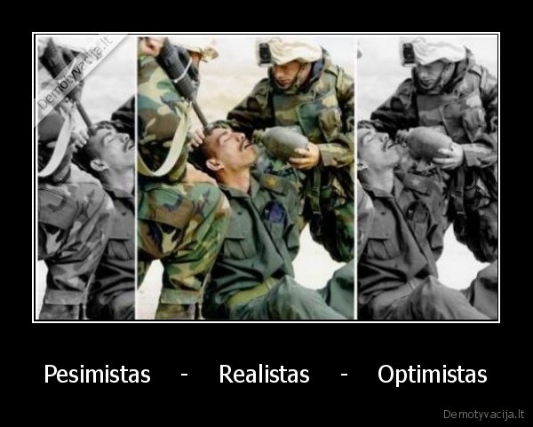 Pesimistas    -    Realistas    -    Optimistas