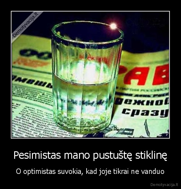 alkoholis,dektine,pesimistas, ir, optimistas