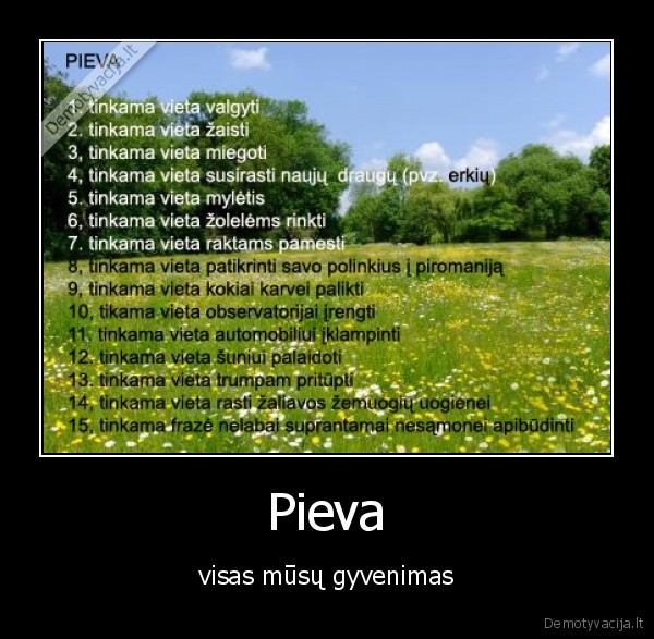 pieva, kazkokia,svarbiausia, myletis, tinka