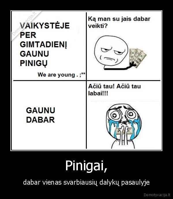 pinigai,svarba,zmones,nauji,kita,karta