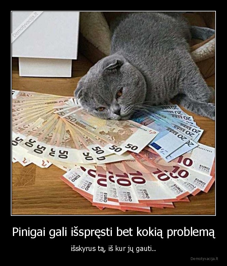 pinigai,problema,sprendimas,is, kur, ju, gauti