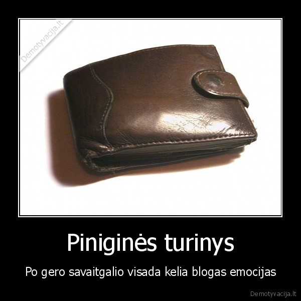 Piniginės turinys