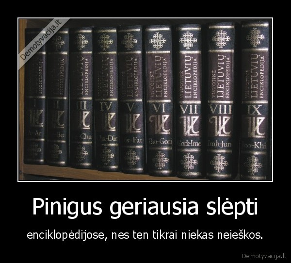 pinigai,enciklopedija,slepti