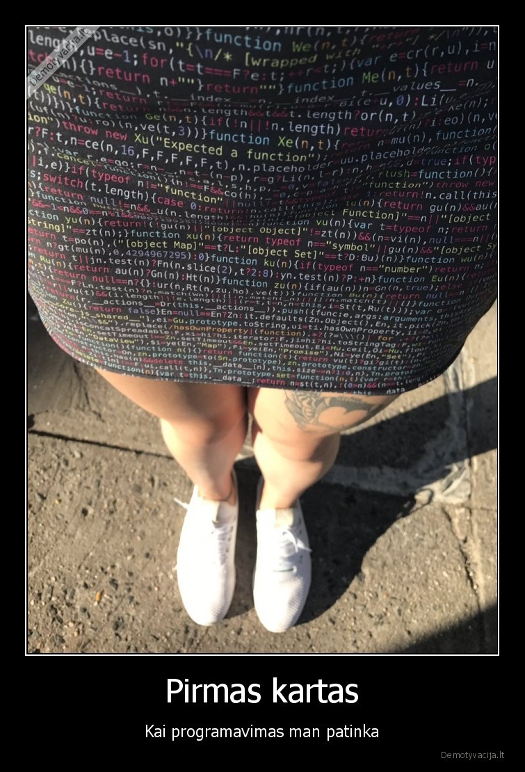 programuotojos, sijonas