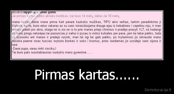 pirmas, kartas