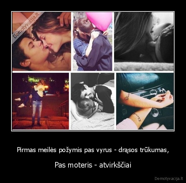 Pirmas meilės požymis pas vyrus - drąsos trūkumas,
