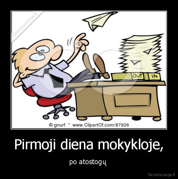 Pirmoji diena mokykloje,