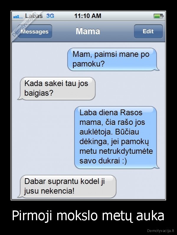auka,sms, susrasinejimas,parase, mama
