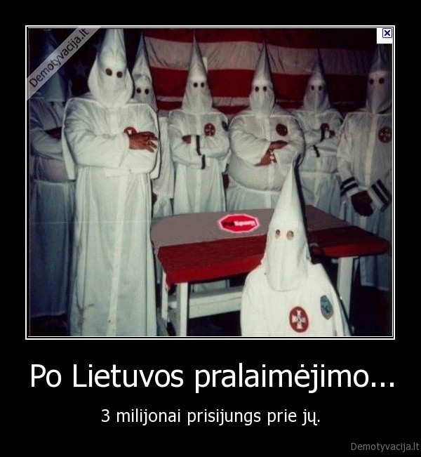 Po Lietuvos pralaimėjimo...