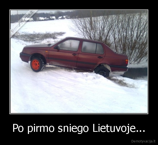 Po pirmo sniego Lietuvoje...