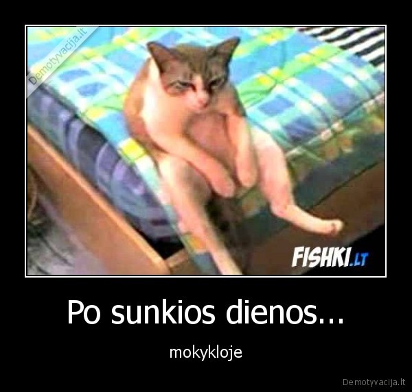 Po sunkios dienos...