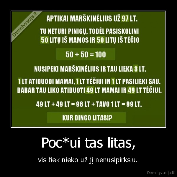 Poc*ui tas litas,