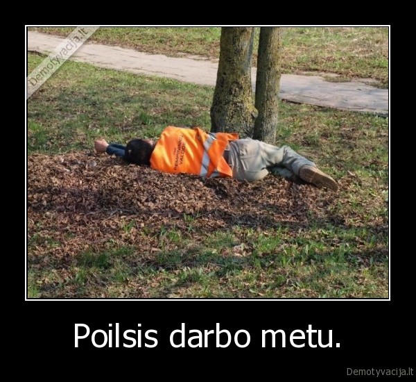 Poilsis darbo metu.