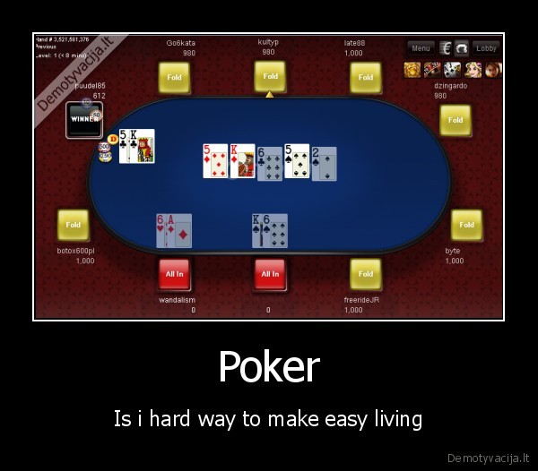 poker, gyvenimas, sekme