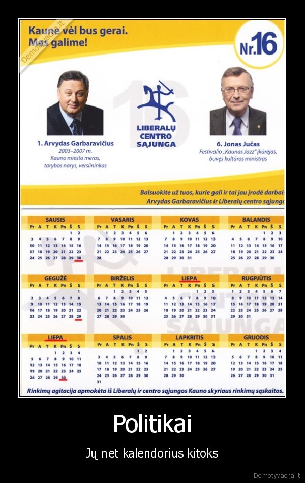 politikai,valdzia,kalendorius