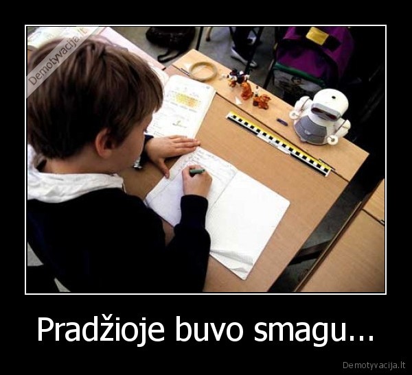 Pradžioje buvo smagu...