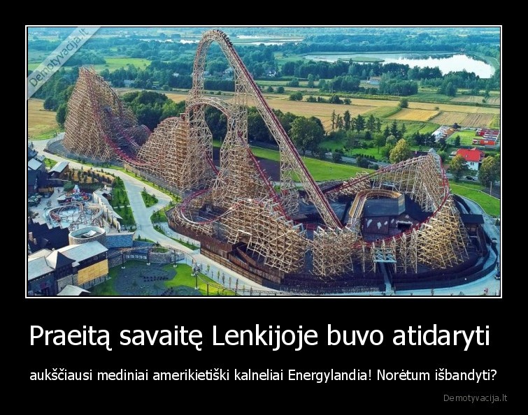 amerikietiski, kalneliai,energylandia,mediniai
