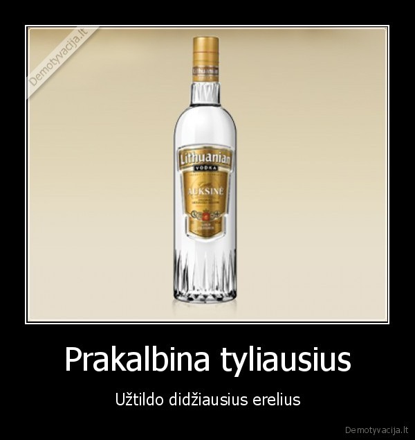 Prakalbina tyliausius