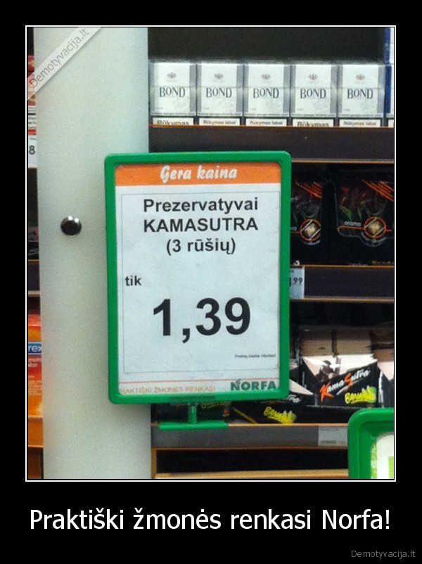 Praktiški žmonės renkasi Norfa!