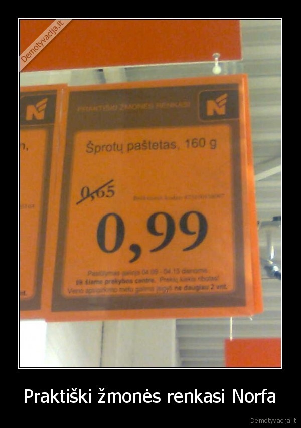 Praktiški žmonės renkasi Norfa