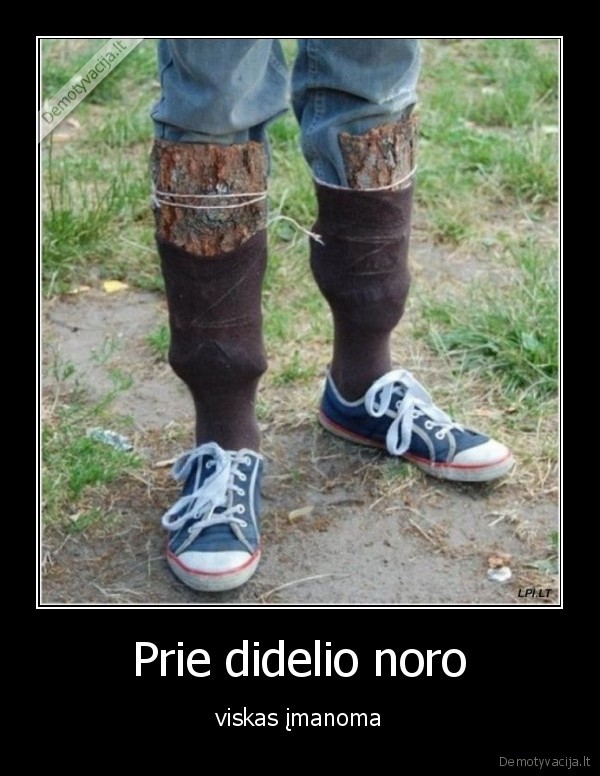 Prie didelio noro