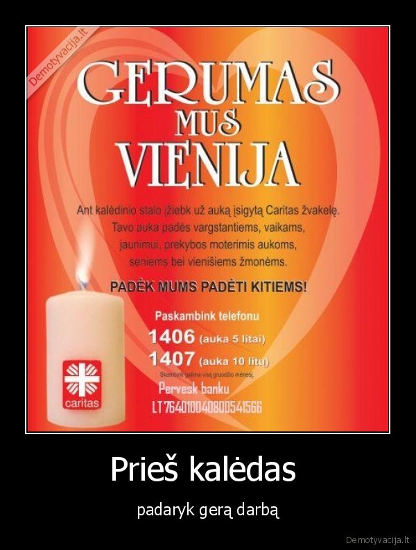 sventes, akcijos, auka