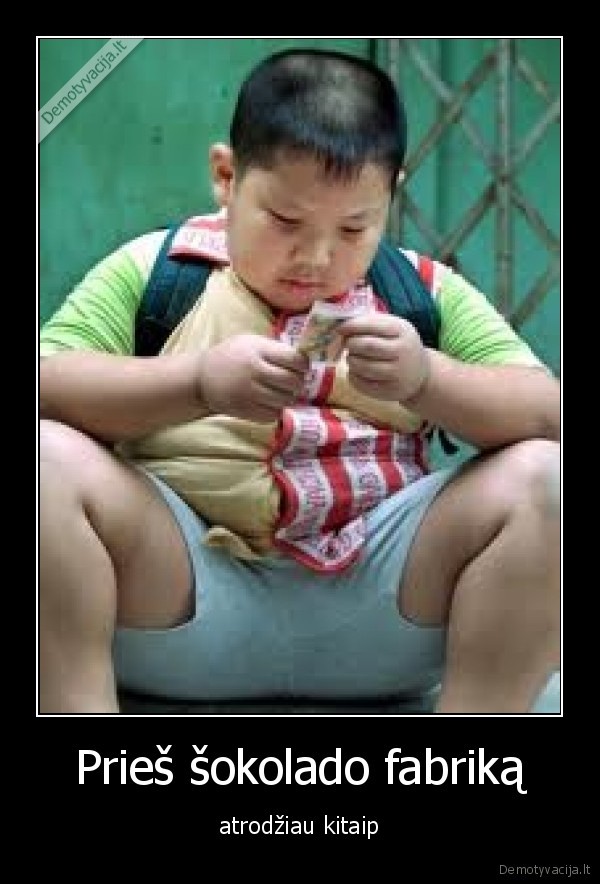 Prieš šokolado fabriką