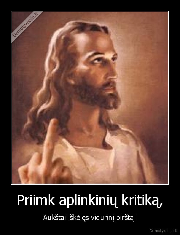 Priimk aplinkinių kritiką,