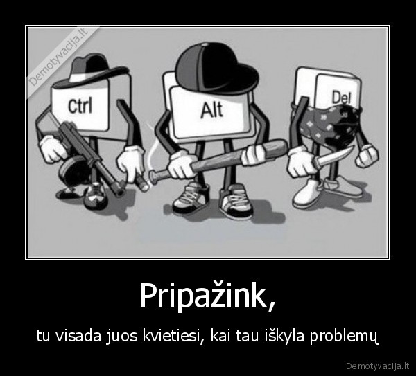 uzstrigti,kompiuteris,nervuotis,restartuoti