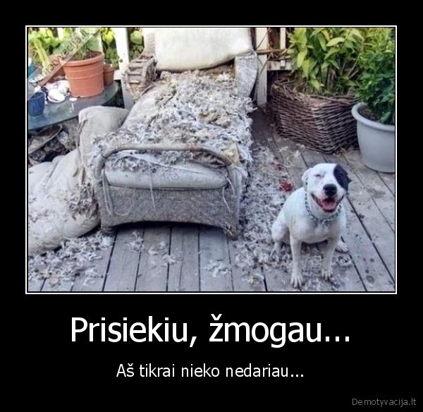 Prisiekiu, žmogau...