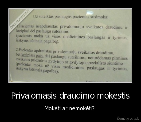 Privalomasis draudimo mokestis