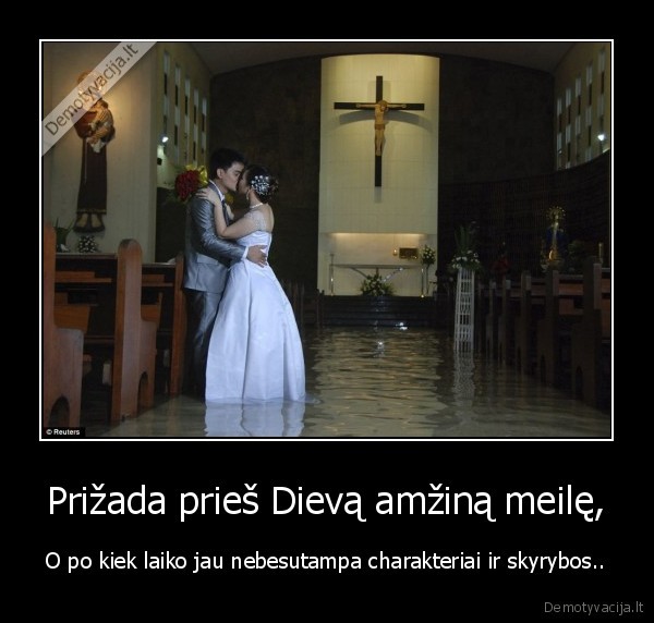 Prižada prieš Dievą amžiną meilę,