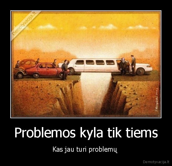 Problemos kyla tik tiems
