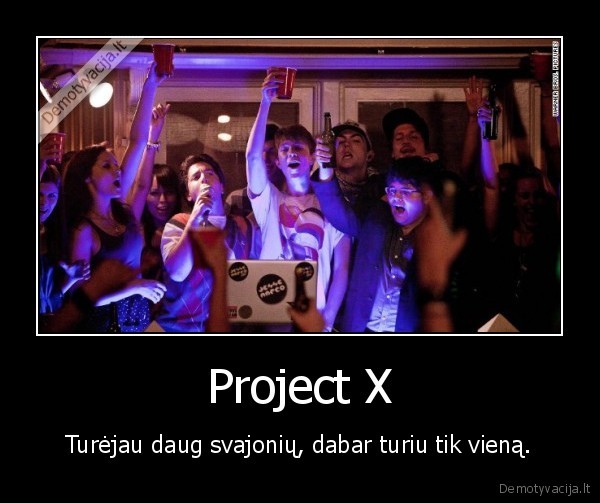 project, x