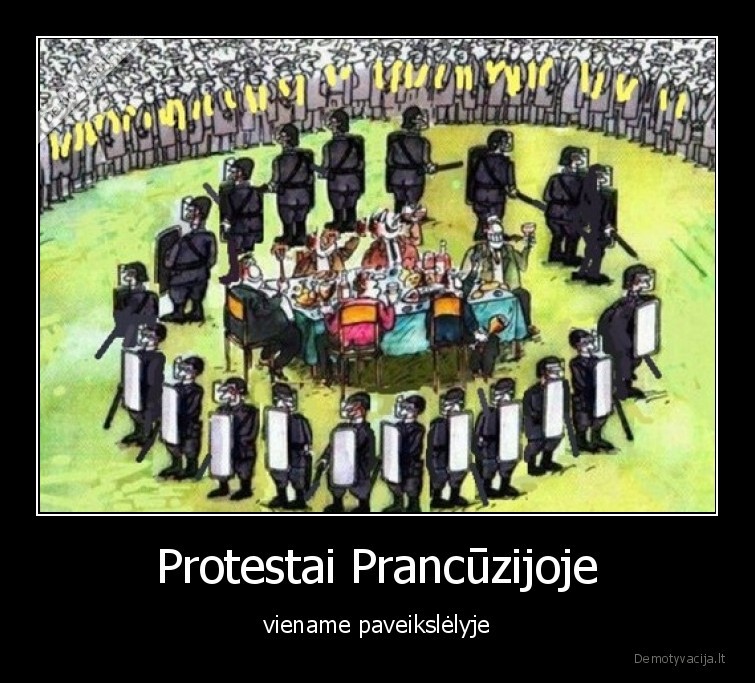 prancuzija,protestai,viename,paveikslelyje