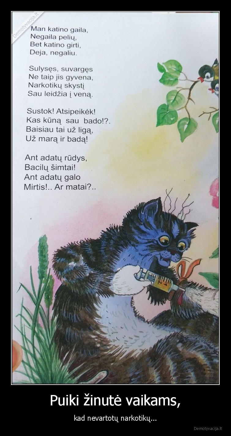 narkotikai,eilerastis,katinas