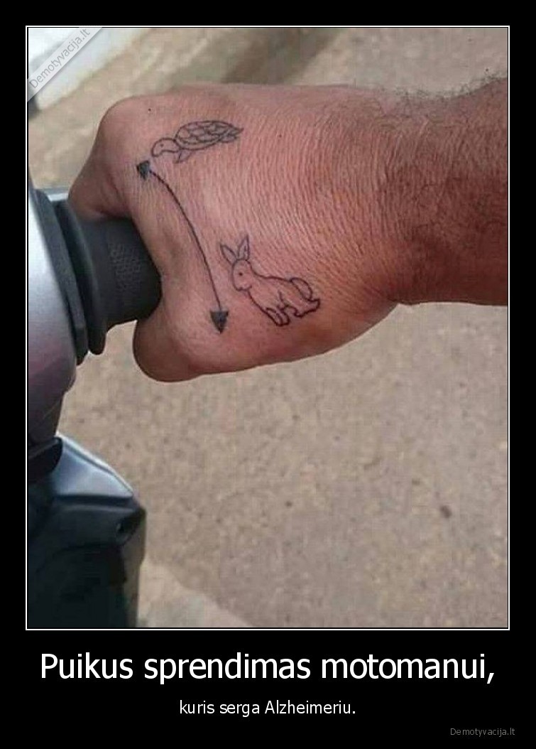 motomanas,tatuiruote,alzheimeris