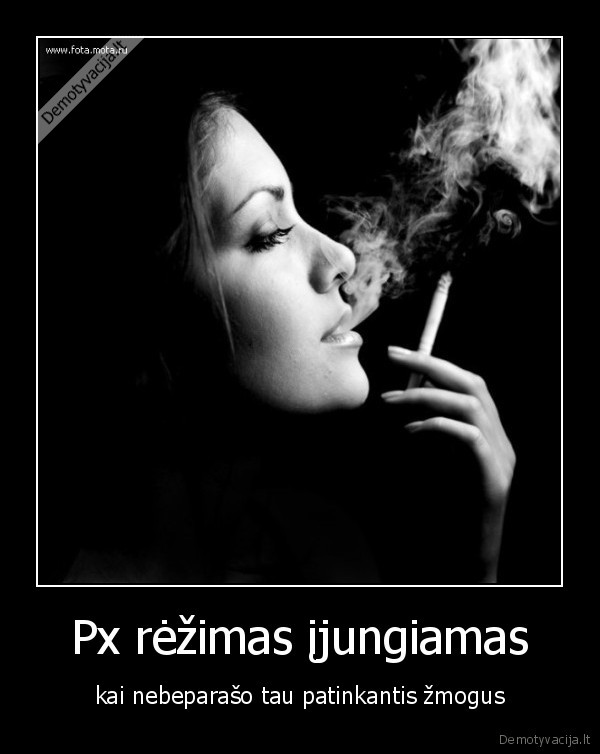 Px rėžimas įjungiamas