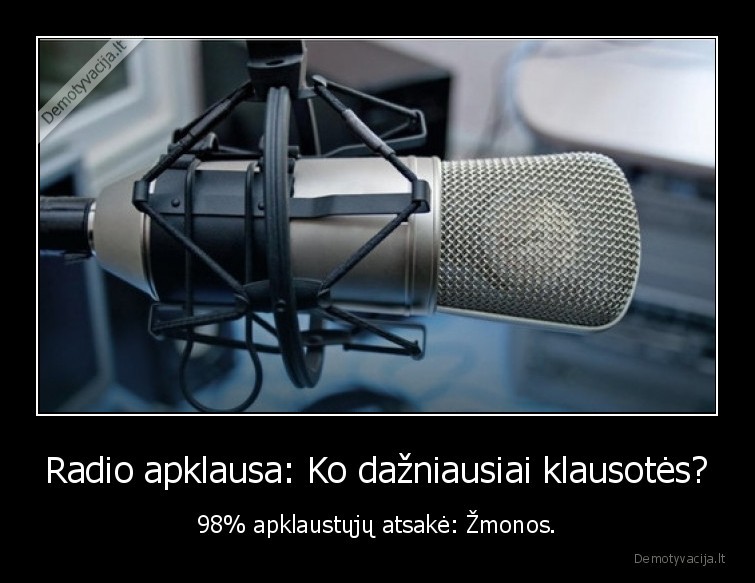 radio,apklausa,zmona,vyrai