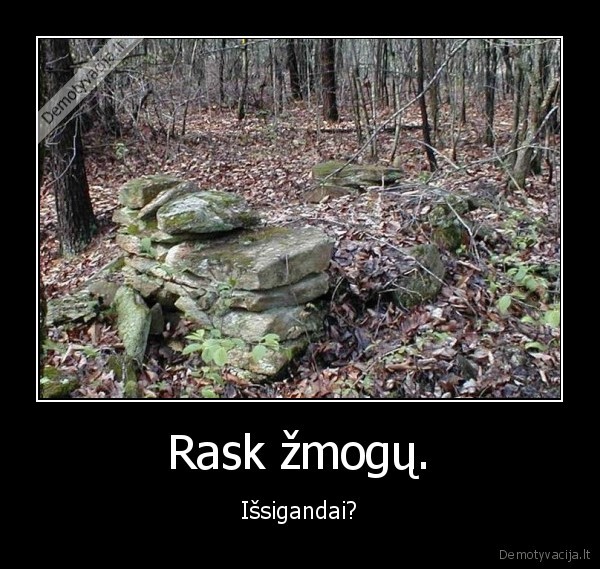 rask, zmogu,issigandai