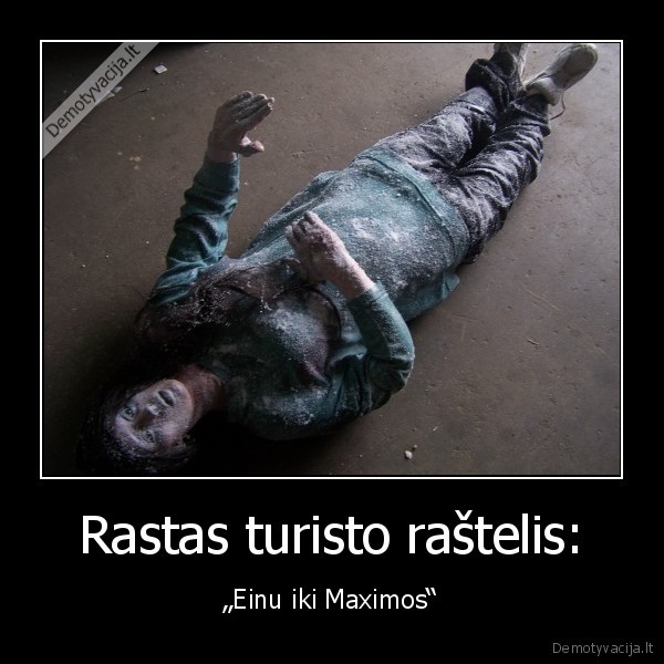 Rastas turisto raštelis: