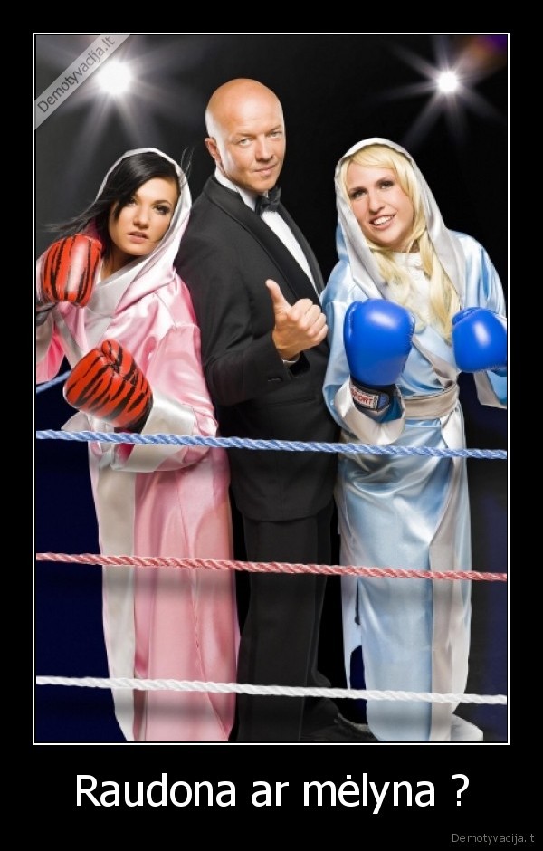 Raudona ar mėlyna ?