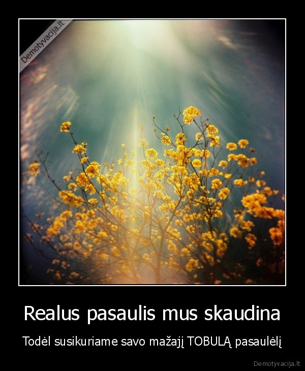 pasaulis, mums, nemielas